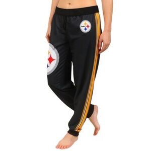 Pittsburgh Steelers Klew Women's Jogger Pants Black Gold Medium Comfy Lounge